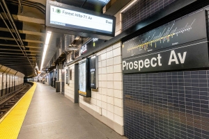 prospect ave train board